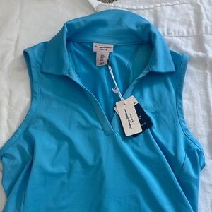Vibrant Blue Sleeveless Blouse